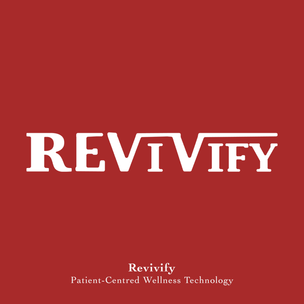 A logo for patient-centred wellness technology; Revivify